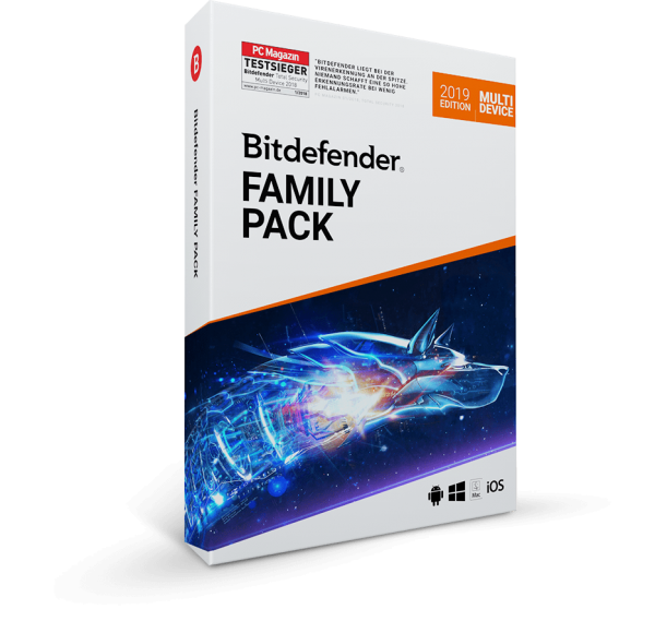 Bitdefender Family Pack 2020 - Unlimitierte Anzahl an Geräten