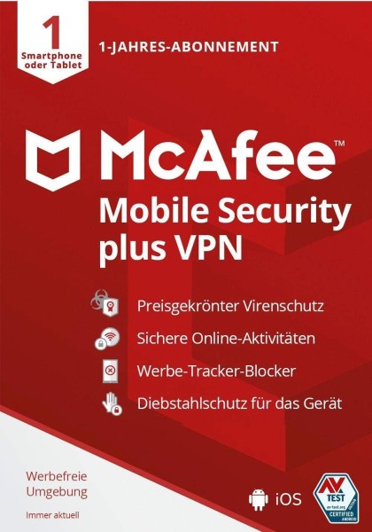McAfee Mobile Security Plus VPN